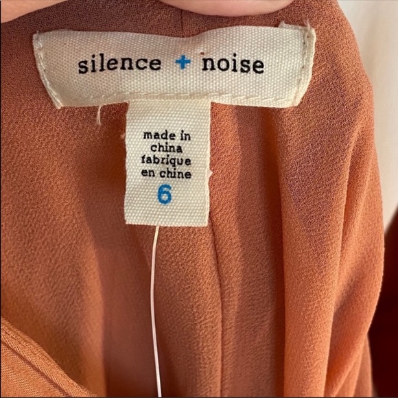 Silence + Noise Peach Silky Maxi Slip Dress - Picture 6 of 8